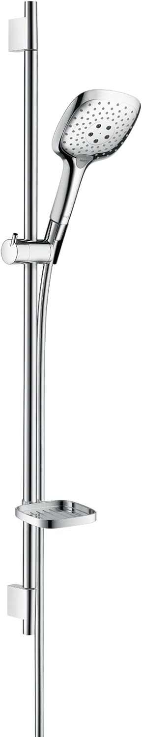 hansgrohe Raindance Select E 150 Duschset 0,90m, 3 Strahlarten mit Seifenablage, Chrom Chrom 0,90m S