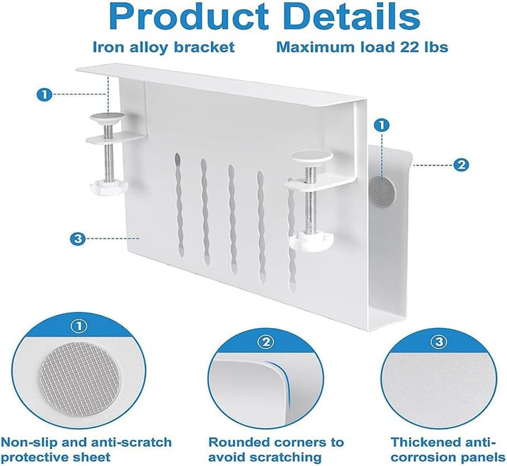 berjalan Schreibtisch-Seitenaufbewahrung, Hängende Schreibtischaufbewahrung, Laptop-Ständer Aus Stah
