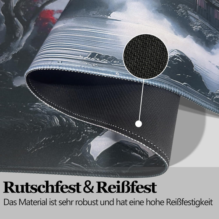 Mauspad XXL,900x400mm Gross Anime-Mauspad,Mausmatte mit Rutschfester Gummibasis,Schreibtischunterlag