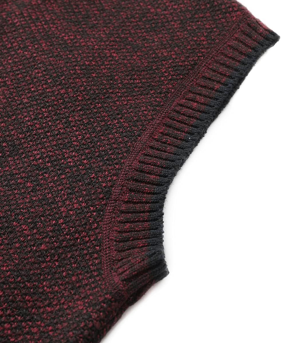 YOUTHUP Herren Weste Fleece Fütterung Winter Frühling Strickjacke Ärmellose Fleecejacke Stehkragen S