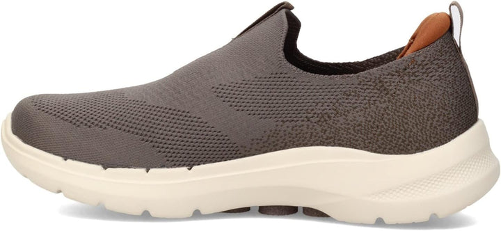 Skechers Herren Go Walk 6 Sneaker 41 EU Taupe Textile, 41 EU Taupe Textile