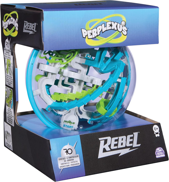 Spin Master Games Perplexus Rebel, 3D-Kugellabyrinth mit 70 Hindernissen - für fingerfertige Perplex