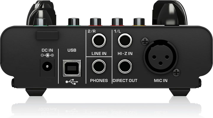 Behringer TUBE ULTRAGAIN MIC500USB Audiophiler Vakuumröhren-Vorverstärker mit Preamp-Modeling-Techno