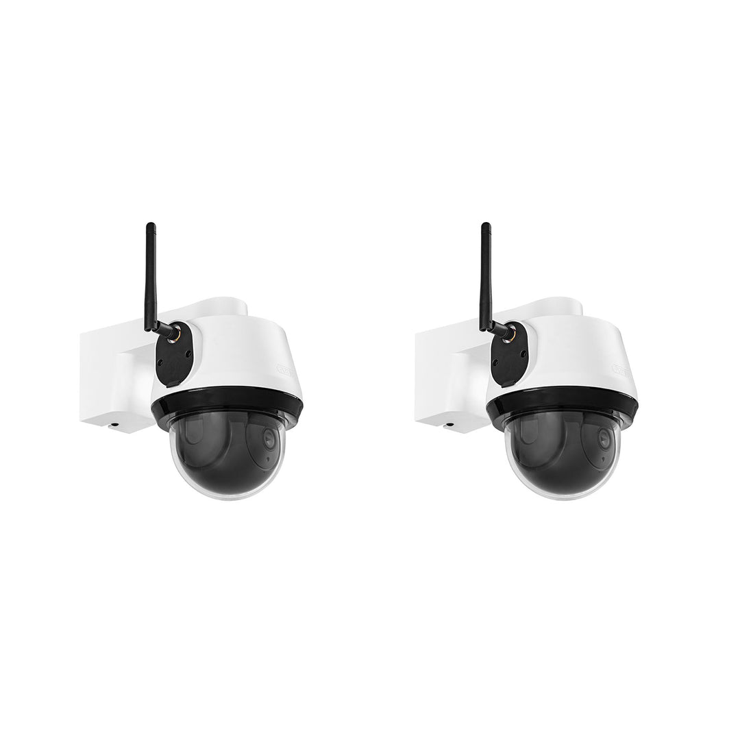 ABUS SmartLook Schwenken & Neigen, 2er Set - 4K Überwachungskamera für aussen mit WLAN, Bewegungserk