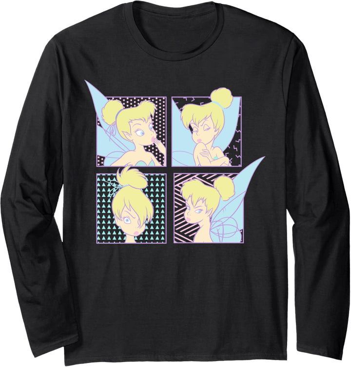 Disney Peter Pan Tinker Bell Expressions Pop Art Poster Langarmshirt