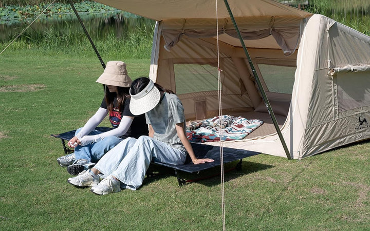 TOMOUNT Feldbett Ultraleichtes 190x70cm Camp Klappbett aus Aluminium Kompaktes Campingliege einfach