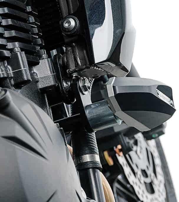Sturzpad-Kit, schwarz, Kawasaki ER-6n (2012-)