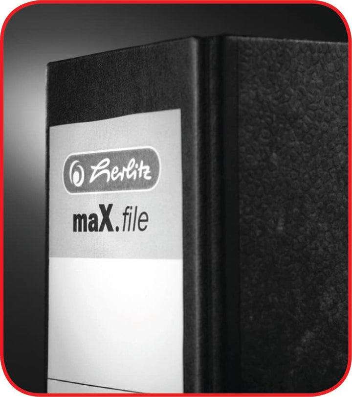 Herlitz 10834786 Ordner maX.file protect+, A4, Rückenbreite: 5cm, Voll-PP-Folienbezug, weiss, 10 Stü