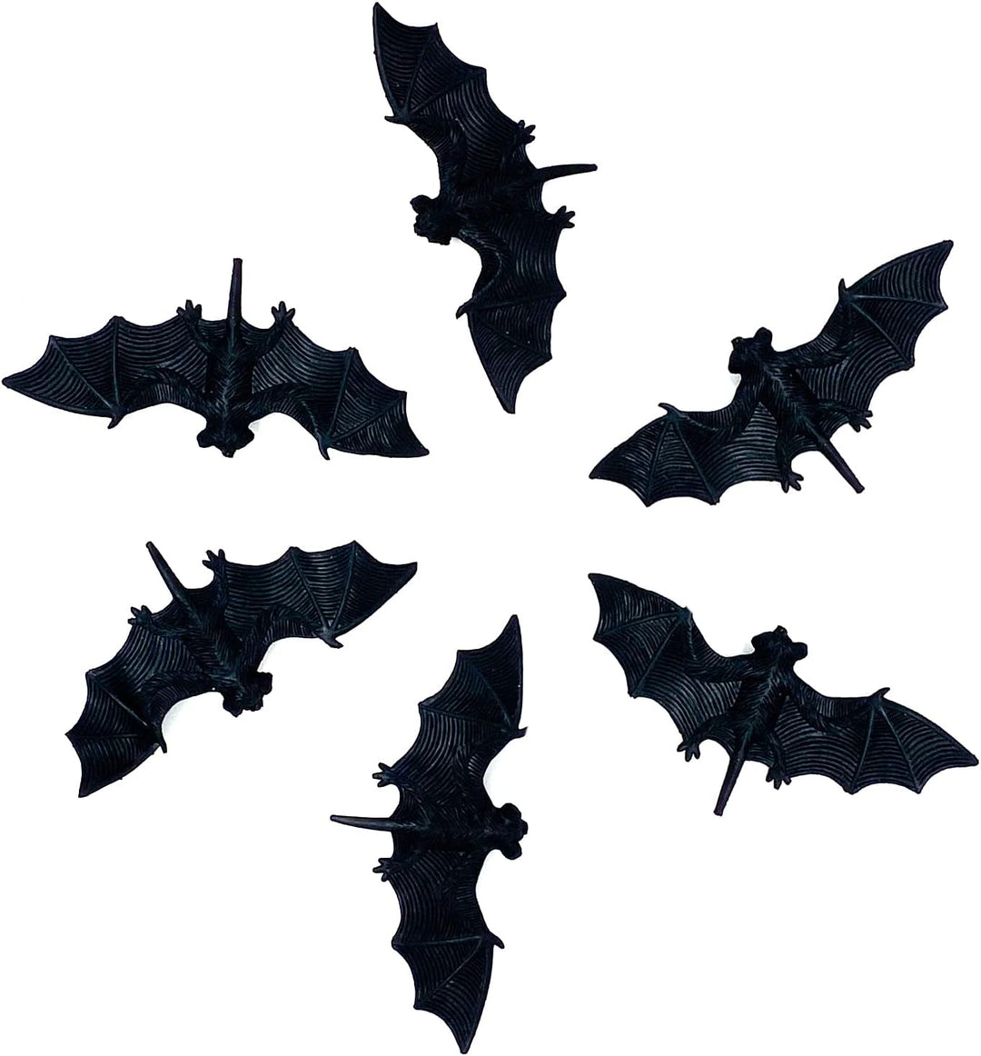 Oblique Unique® Horror Streudeko Fledermäuse 6 Stück Fledermaus Tischdeko für Halloween Deko Faschin