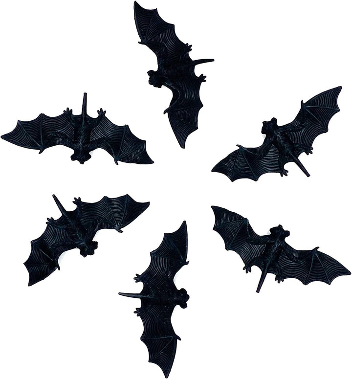 Oblique Unique® Horror Streudeko Fledermäuse 6 Stück Fledermaus Tischdeko für Halloween Deko Faschin