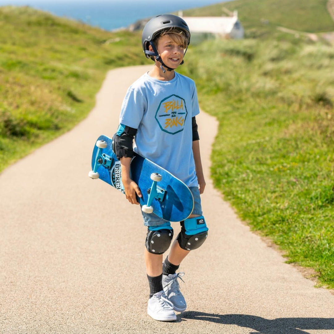 Osprey Absolute Anfänger Double Kick Trick Skateboard, 78,7 x 20,3 cm Ahorndeck Pride blau, Pride bl