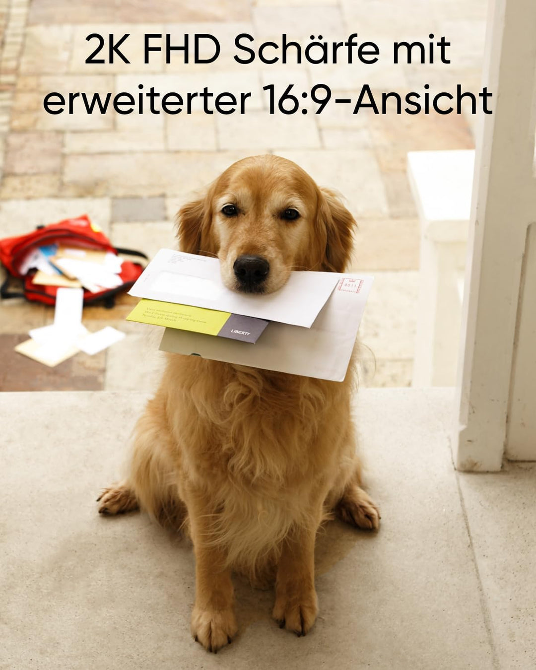 eufy Video Türklingel mit Kamera C30, Akku, 2K FHD, 16:9 Weitwinkel, Nachtsicht, Einfache Installati