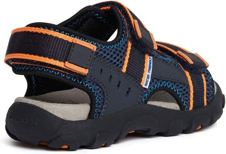 Geox Jungen Jr Sandal Strada A Open Toe Multifunktions-Sandalen mit perforierter Sohle für maximale