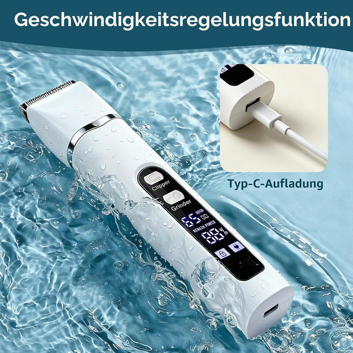 Hundeschermaschine Profi Set, Schermaschine Hund &amp; Katze Leise Tierhaarschneidemaschine, Hundehaarsc