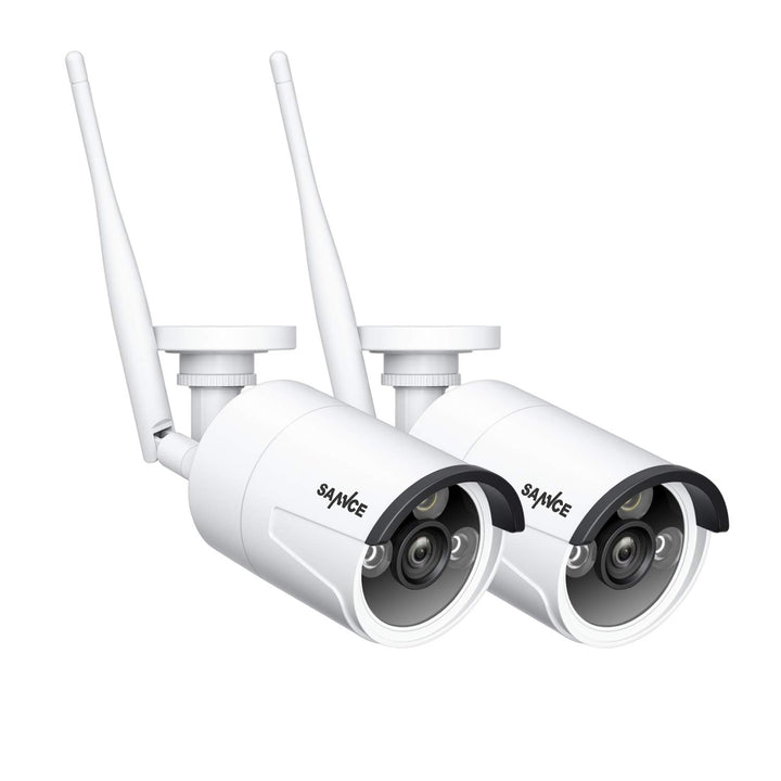 SANNCE WLAN Kamera Set 2 Stück 3MP 3MP WLAN Überwachungskamera System