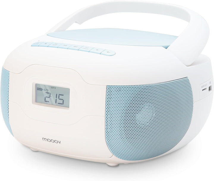 CD Player Radio Celeste Bluetooth, MP3 mit USB-Anschluss, Micro-SD-Karte - Blau - Metronic 477187