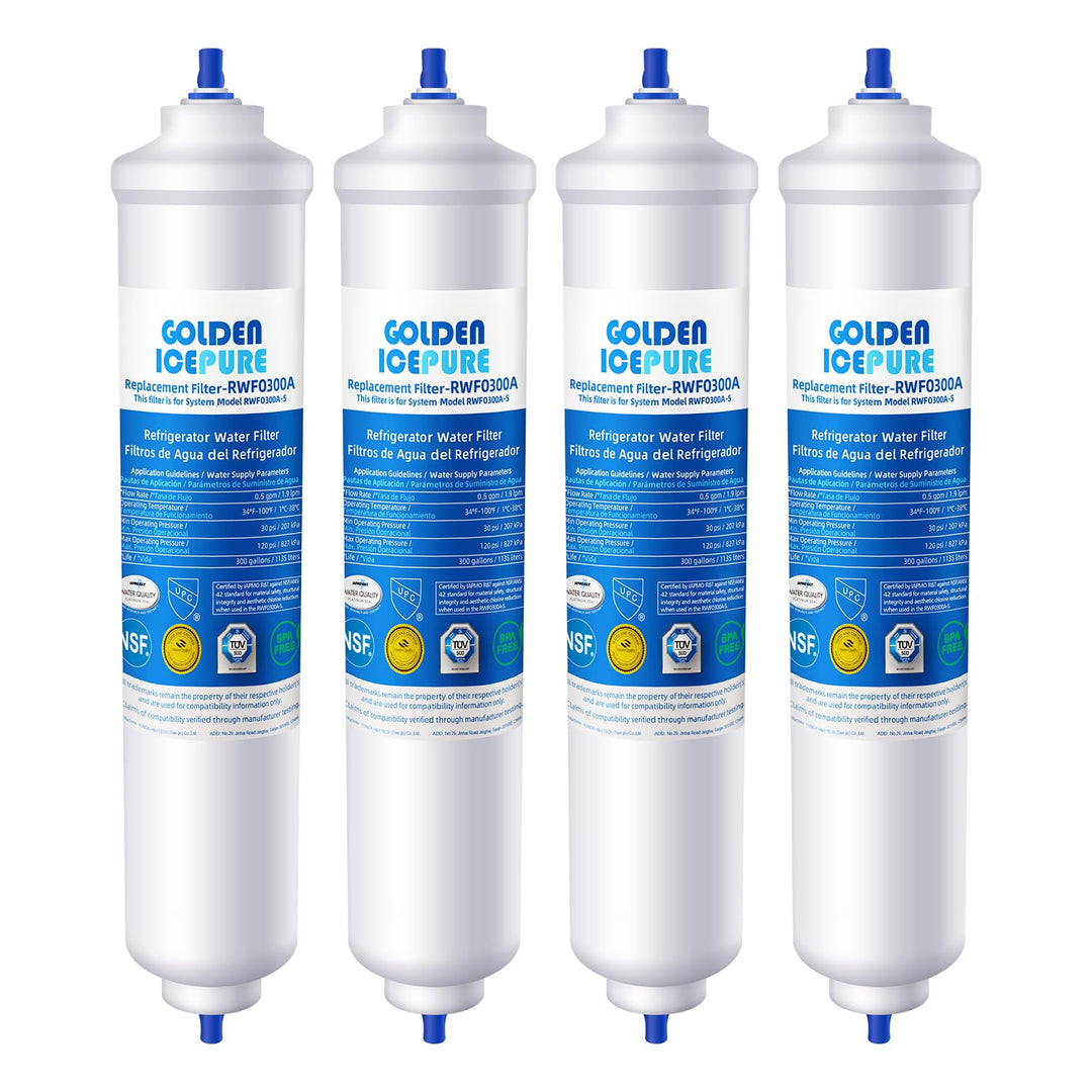 GOLDEN ICEPURE Wasserfilter Kühlschrank Kompatibel mit Samsung DA29-10105J, DA29-10105J HAFEX/EXP, D