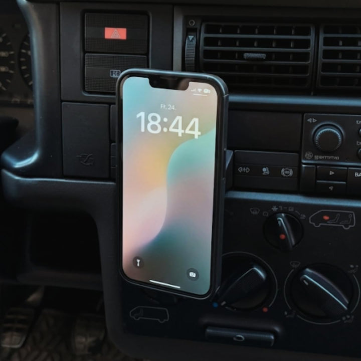 Generisch Premium MagSafe kompatible Handyhalterung für VW T4 Vorfacelift (Bj. 1996-1998) – Magnet H