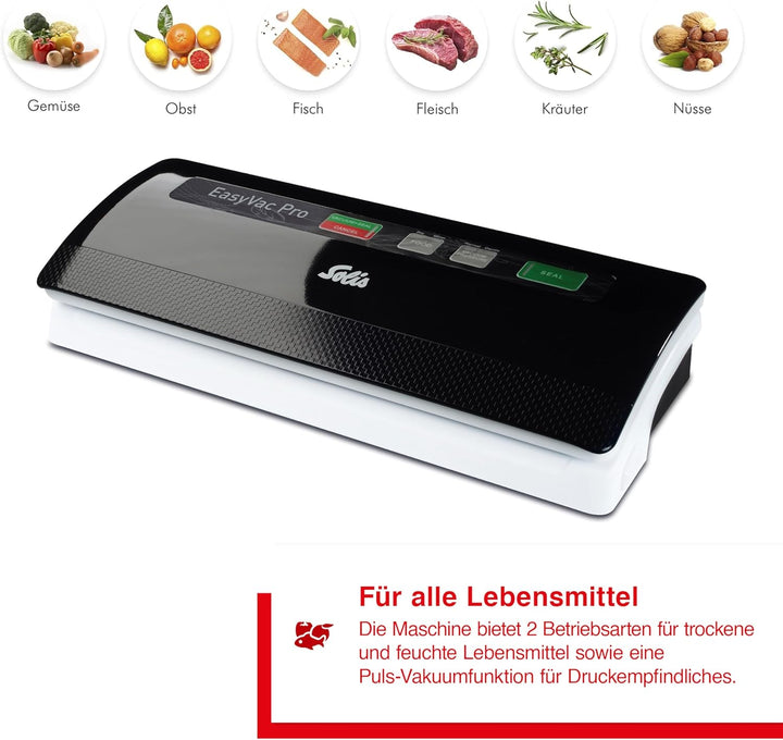 Solis Vac Pro 569 Vakuumiergerät - Folienschweissgerät für Lebensmittel - Vakumierergerät für trocke