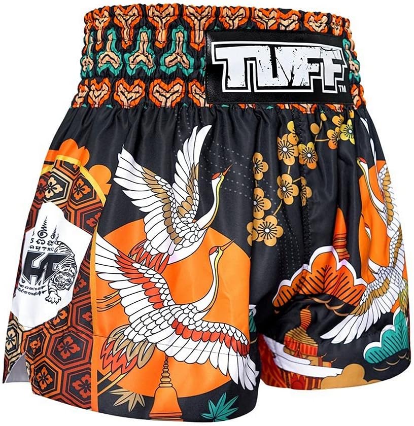 Tuff Sport Muay Thai Boxshorts Herren & Unisex Blau Grösse S Traditioneller Stil MMA Kickboxen Grapp