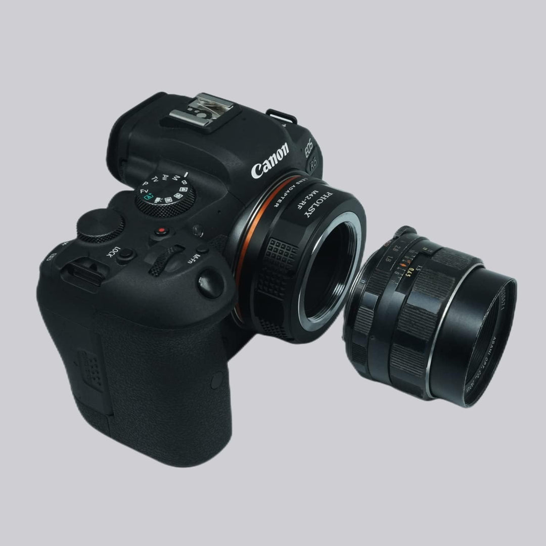 PHOLSY Objektivadapter Manueller Fokus Kompatibel mit M42 42mm Schraubmontage Mount Objektiv auf Can