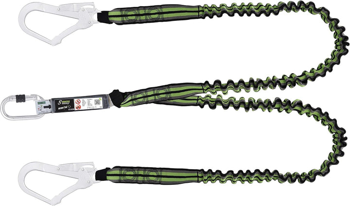 Kratos Safety Gerüstbauer Sicherheitsset, Fallschutz-Set mit Kratos Zweipunktauffanggurt EN361, Y-Ba