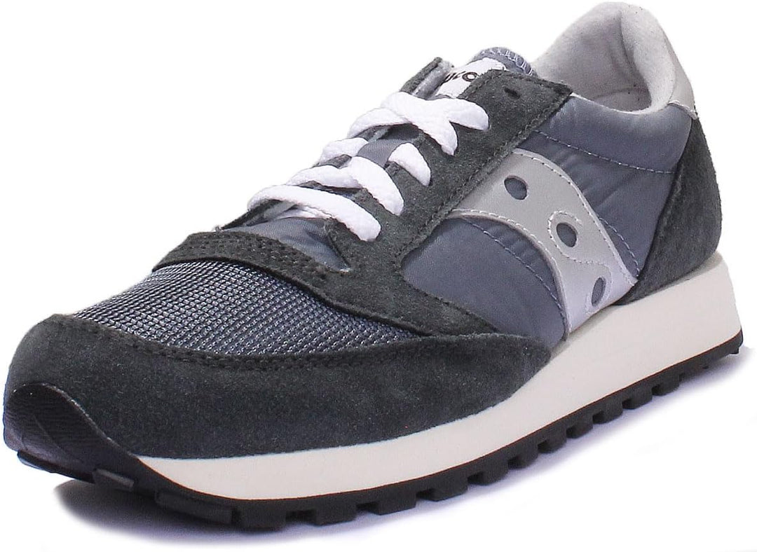 Saucony Jazz Original Vintage Herren Sportschuhe 37.5 EU Blue Navy Silver, 37.5 EU Blue Navy Silver