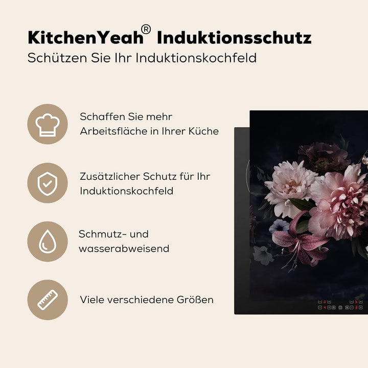 Herdabdeckplatte Einteilig Herdabdeckung Abdeckplatte für Ceranfeld Abdeckung Induktionskochfeld Auf
