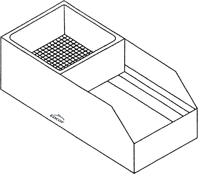 LACOR MEHLBEHÄLTER MITTEL 18X50X26.5 ROSTFREI, 18X50X26.5 cm