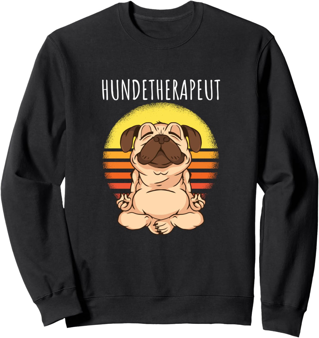 Retro Sunset Hundetherapheut Sweatshirt