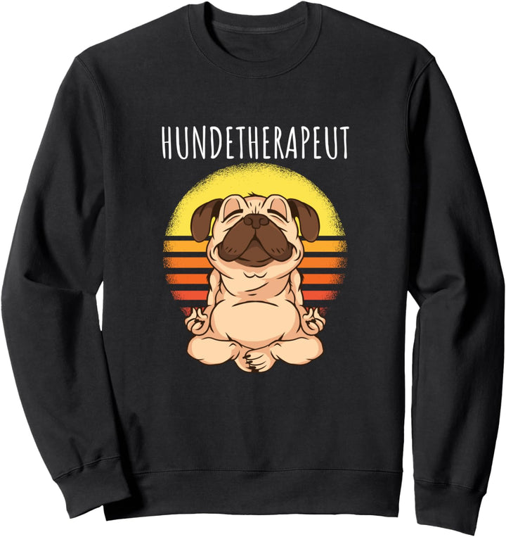 Retro Sunset Hundetherapheut Sweatshirt