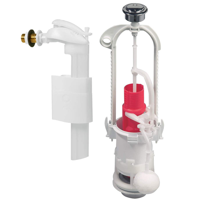 Wirquin 10720554 WC-Mechanismus, 2 Spülungen, mit seitlichem Schwimmerventil