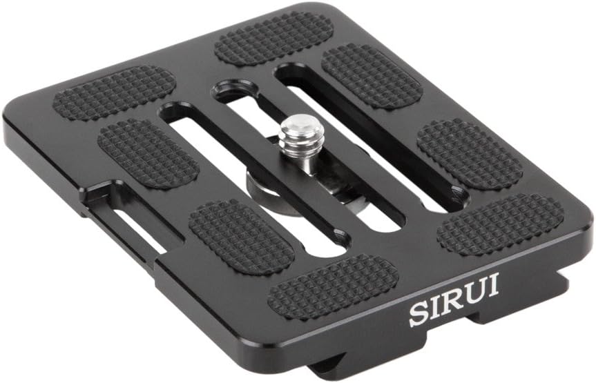 Sirui TY-70X Schnellwechselplatte (Alu, 1/4 Gewinde, geeignet für Sirui und Arca-Swiss) schwarz, TY-