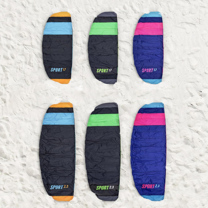 Wolkenstürmer® Paraflex Sport 2-Leiner Lenkmatte 2.3 blau - „Ready to Fly“ Lenkmatte inkl. Lenkbar -
