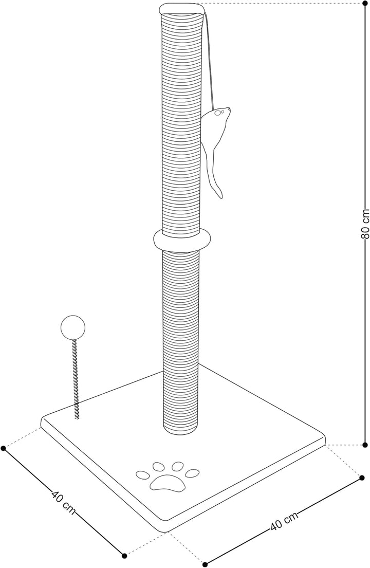 Beltom® Kratzbaum Katzenkratzbaum Kletterbaum. Katzenbaum Katzen Spielbaum, mit Zwinger 81,5 cm. - B