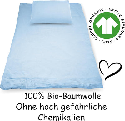 PinkZebra Musselin Kinderbettwäsche 100x135 cm + 40 x 60 cm, Bettwäsche aus ohne GMO 100% Bio-Baumwo