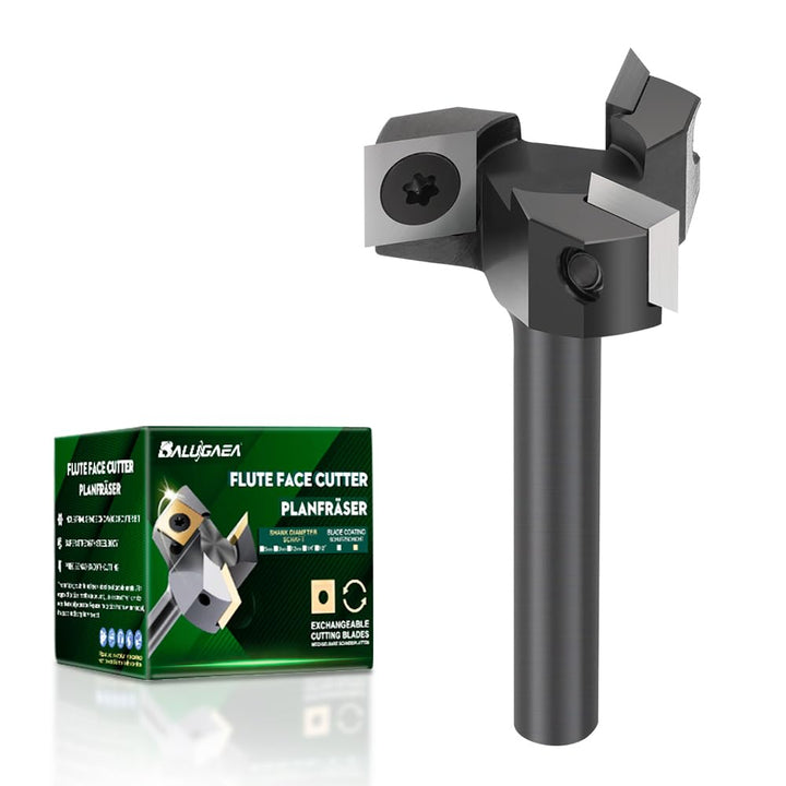 BALUGAEA Planfräser 8mm Schaft Durchmesser 35 mm Hobelfräser Hobelfräser Wendeplattenfräser Nutfräse
