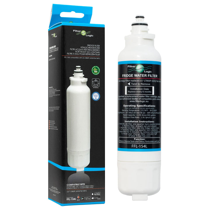 Filterlogic FFL-154L | Wasserfilter kompatibel mit LG LT800P ADQ73613401 ADQ73613401-S ADQ73613408 K