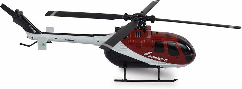 Amewi 25320 AFX-105 X 4-Kanal Helikopter 6G 2,4GHz RTF, Rot-weiss-schwarz