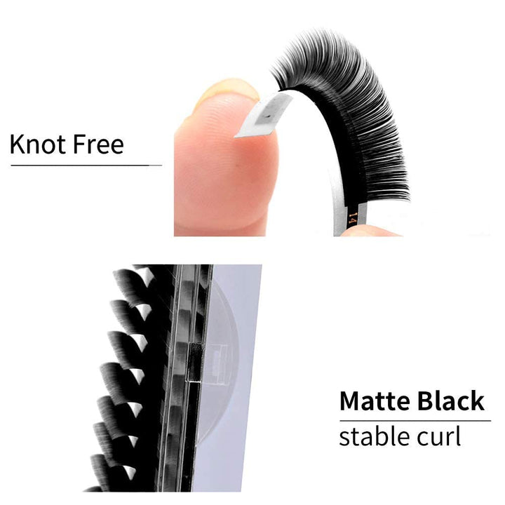 3x Selbstfächernde Volumen Wimpern 0,07 D curl 12mm 13mm 14mm Easy Fan Lashes 2D 3D 6D 10D Wimpernve