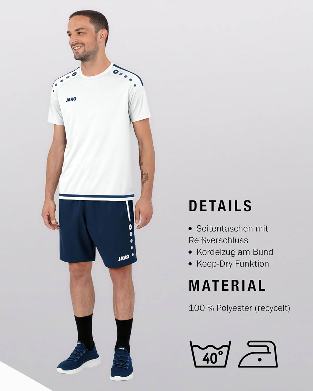 JAKO Competition 2.0 Short Herren S Marine, S Marine