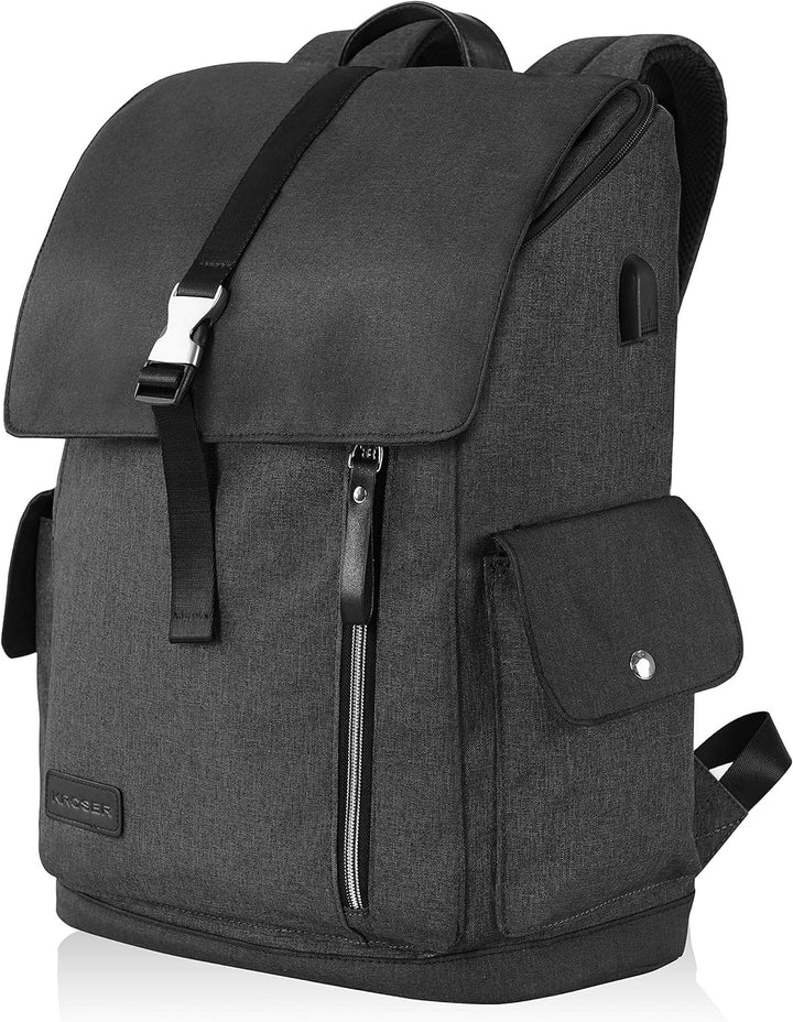 KROSER Laptop Rucksack 17,3 Zoll Damen Herren Schultasche Tagesrucksack Wasserabweisend Grosse Gepäc