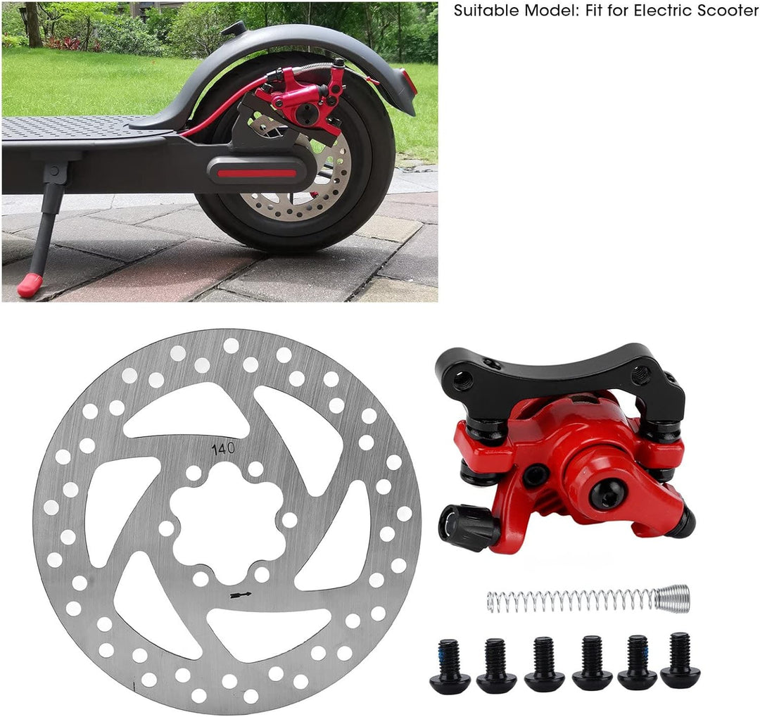 Bremsenzubehör, langlebiges Bremsscheiben-Sattelset Edelstahl 6-Loch 140mm für Elektroroller