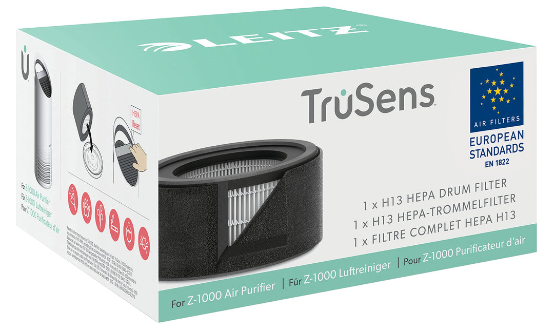 Leitz TruSens Ersatz-2-In-1 H13 HEPA-Filter für den Leitz TruSens Z-1000 Luftreiniger, Entfernt Vire