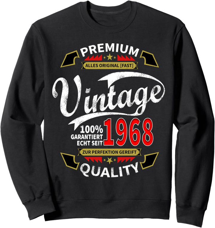 52. Geburtstag Design Motiv I Herren & Damen Sweatshirt