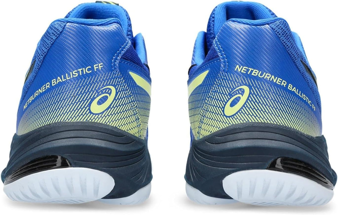 ASICS Herren Netburner Ballistic Ff 3 Sneaker 40 EU Blau Gelb, 40 EU Blau Gelb
