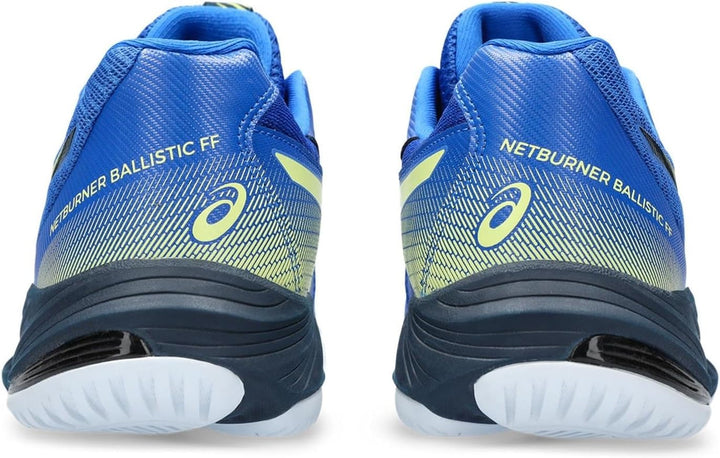 ASICS Herren Netburner Ballistic Ff 3 Sneaker 40 EU Blau Gelb, 40 EU Blau Gelb
