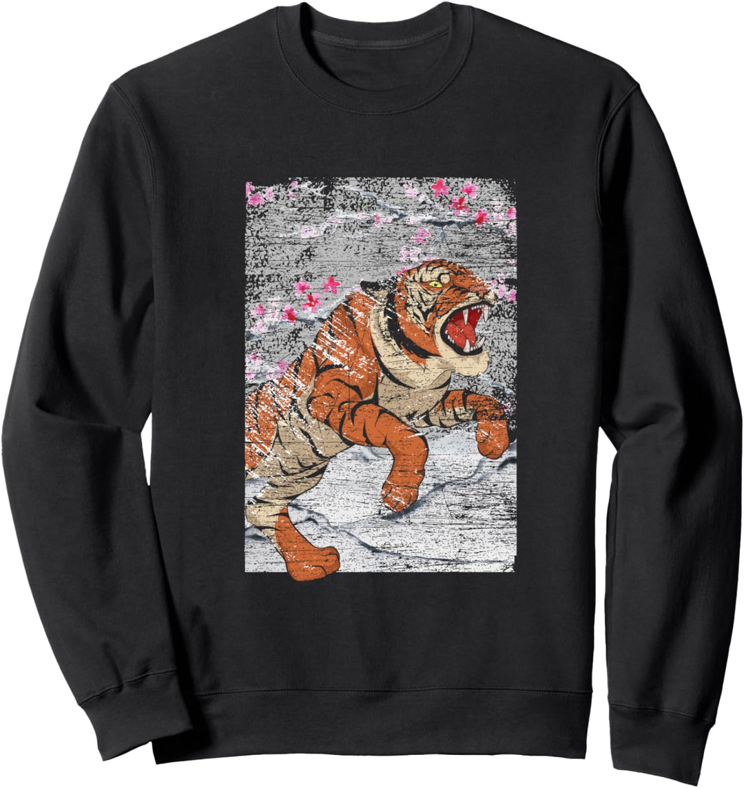 Asien Raubtier Tierschützer Asiatisches Tier Tiermotiv Tiger Sweatshirt