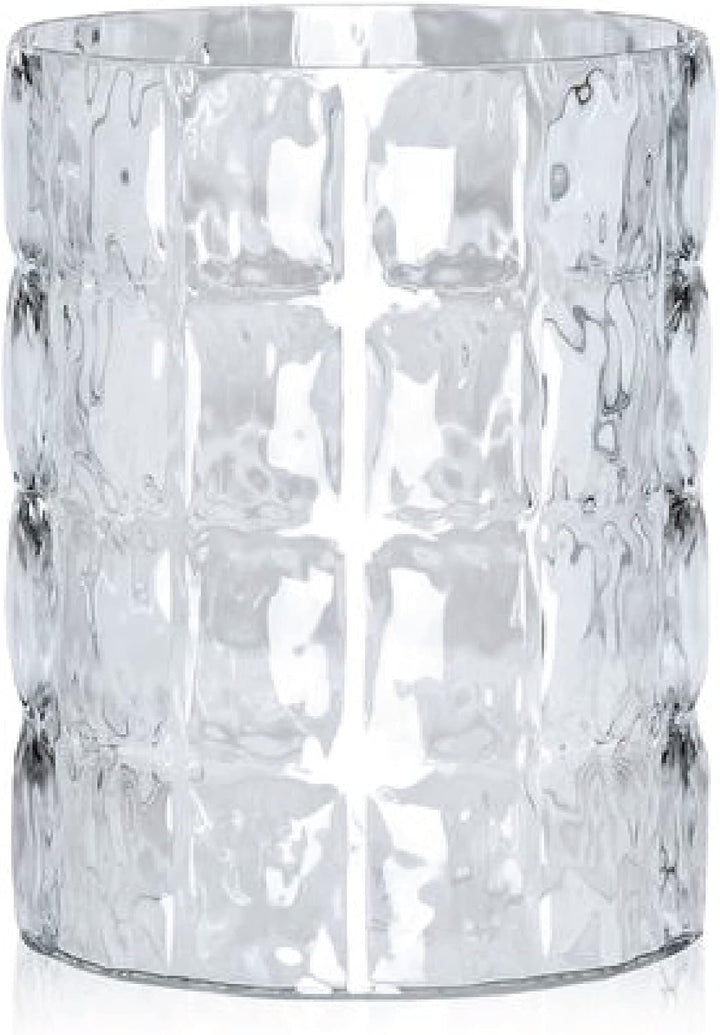 Kartell 1225B4 Vase Matelasse, 30 x 23 cm, glasklar Cristallo, Cristallo
