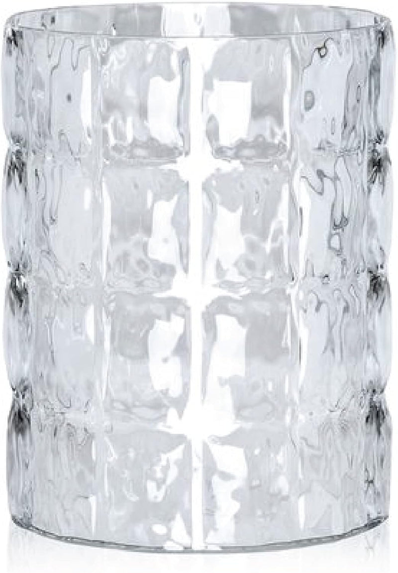 Kartell 1225B4 Vase Matelasse, 30 x 23 cm, glasklar Cristallo, Cristallo